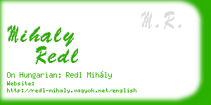 mihaly redl business card